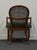 Century Furniture Solid Cherry French Regency Revival Cane Back Game Arm Chair For Sale In Kansas City - Image 6 of 9