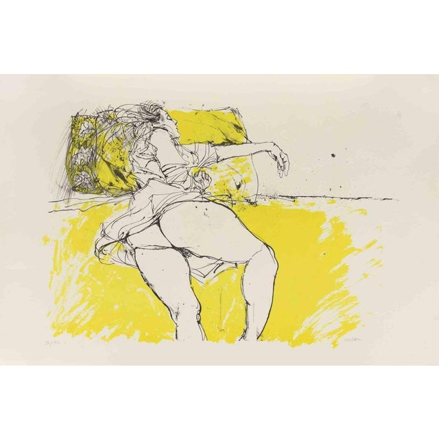 Sergio Barletta, Nude, 1980s, Lithograph For Sale - Image 3 of 3