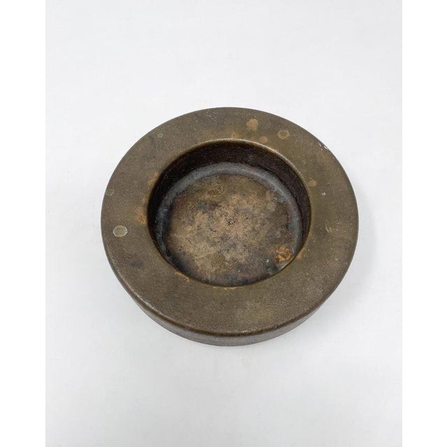 Mid-Century Modern Bronze Ashtray by Jules Wabbes, 1960s. This piece is attributed to the mentioned designer/maker. It has...