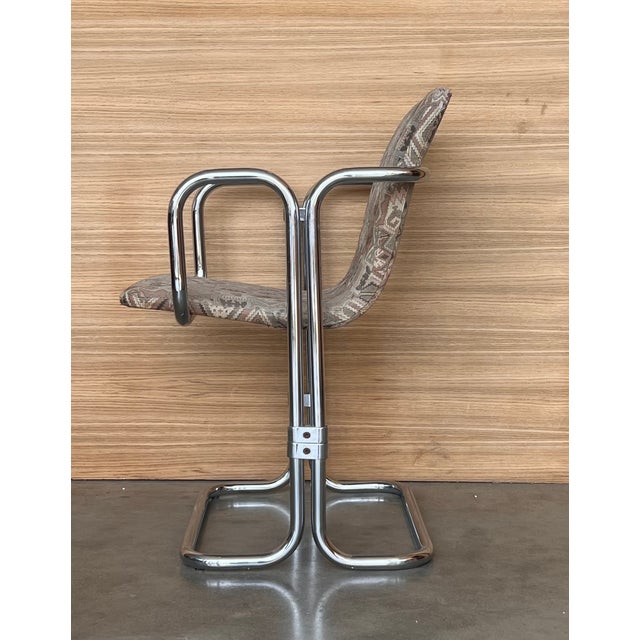 Mid-Century Chrome Chairs with Double Frames, 1960, Set of 10 For Sale - Image 12 of 14