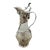 Continental Art Nouveau Silver and Cut Crystal Claret Jug Circa 1880 For Sale