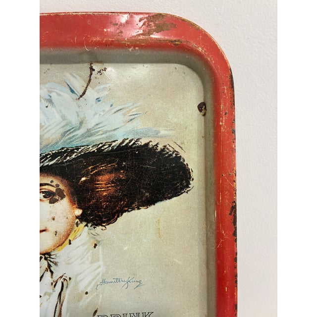 Vintage 1973 Coca-Cola Hamilton King Metal Advertising Serving Tray For Sale In Oklahoma City - Image 6 of 10