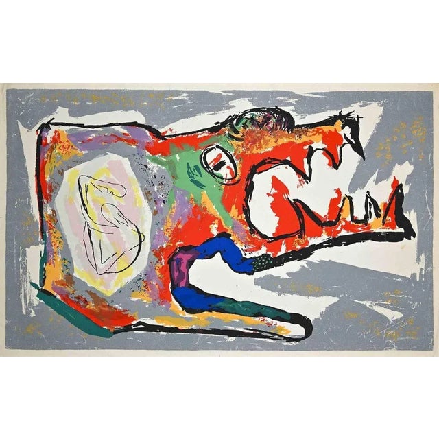 Abstract Composition is an original screenprint realized by Henry Miller in the late 1940s for the illustrated book "Into...
