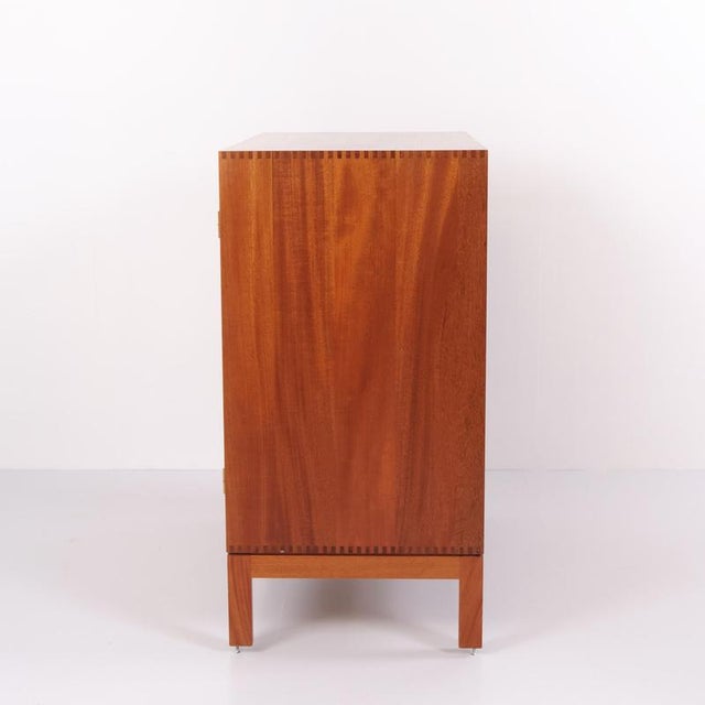 Mahogany Cabinet Module with Brass Handles by Christian Hvidt for Søborg Møbelfabrik, 1960s For Sale - Image 5 of 13