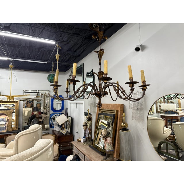 16th Century Italian Wrought Iron Chandelier For Sale - Image 16 of 17