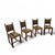 Swedish Grace Neoclassic Dining Chairs in Oak, Set of 4 For Sale - Image 17 of 18