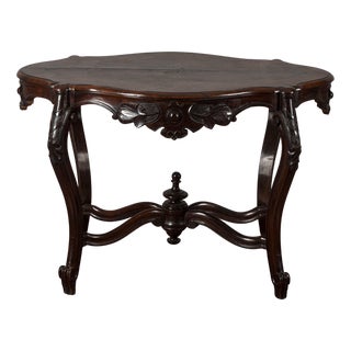 Louis Philippe Coffee Table with Wavy Sides For Sale