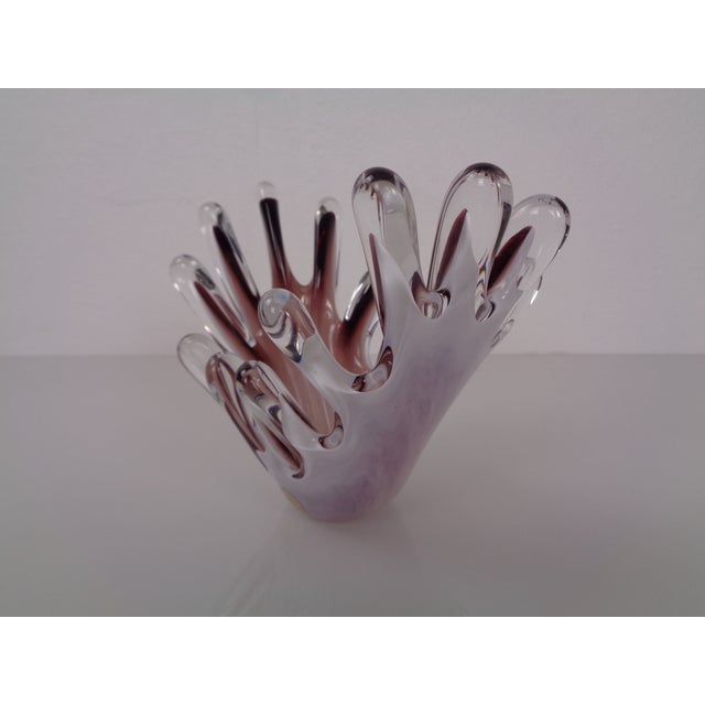 Handmade Crystal Glass Bowl from Gränna Glas, Sweden, 1970s For Sale - Image 3 of 18