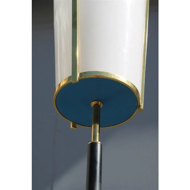 Floor Lamp in Brass and Acrylic Glass from Stilnovo, 1950s For Sale - Image 6 of 13