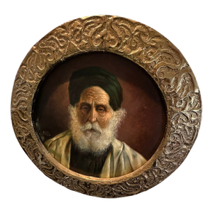 1920's Framed Tunisian Oil Painting Portrait