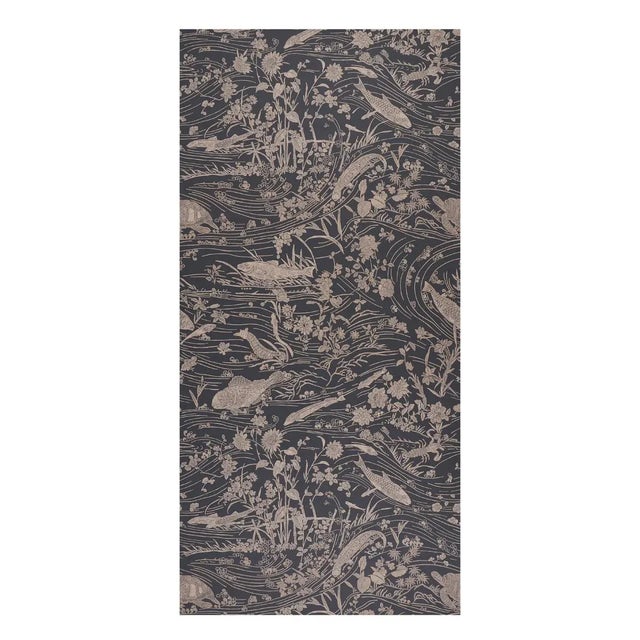 Inspired by a fragment of 17th-century Japanese silk and hand-painted in our design studio, Sea Garden wallpaper features...