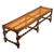 Antique English Jacobean Carved Walnut Barley Twist Caned Long Bench Seat 1880 For Sale - Image 4 of 17