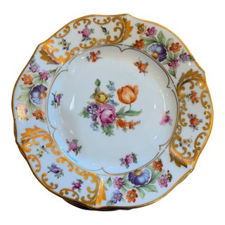 Early 20th Century Schumann Bavaria Salad/Dessert Plate For Sale