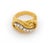 Mid 20th Century 18k Yellow Gold Diamond Knot Ring For Sale - Image 5 of 6