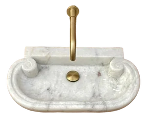 Marble Wall Mount Sink - Contemporary Farmhouse Homes