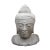 Mid 20th Century Vintage Balinese Asian Stone Buddha Head Statue For Sale - Image 5 of 6