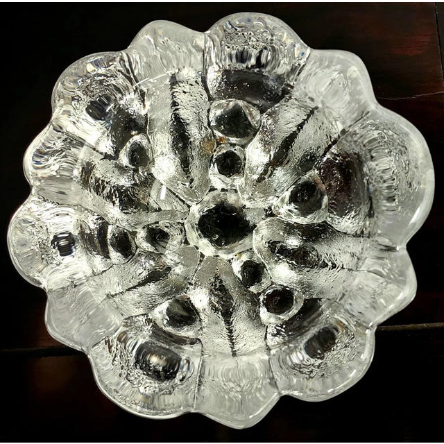 Modern Heavy Fine Glass Small Bowl For Sale - Image 4 of 11