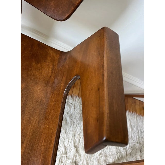 Mid 20th Century Walnut Finish Bentwood Dining/Accent Chair - Set of 2 For Sale In Boston - Image 6 of 11