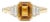 Citrine Wedding Ring, Art Deco Statement Ring November Birthstone Ring Us 7 For Sale