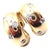 Mid 20th Century Tiffany & Co. Etoile Diamond Yellow Gold and Platinum Hoop Earrings, Pair For Sale