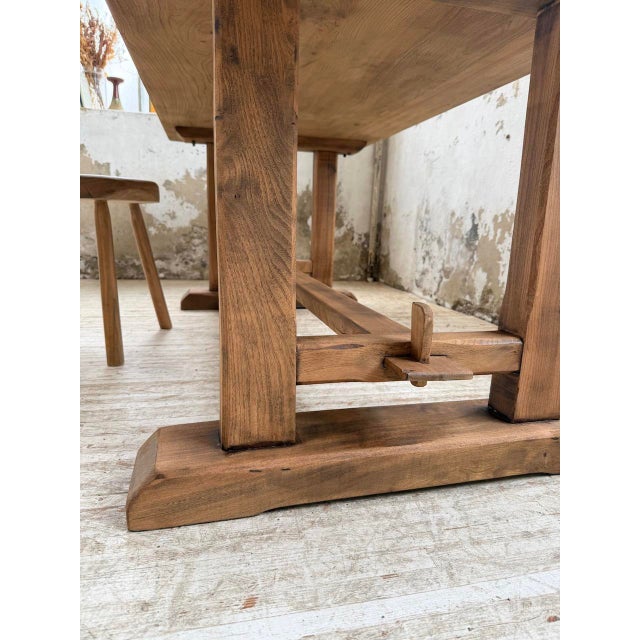 Elm Monastery Table, 1960s For Sale - Image 15 of 18