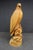 Brown Large Hand-Carved Pine Bald Eagle Sculpture on Saw-Cut Base For Sale - Image 8 of 13