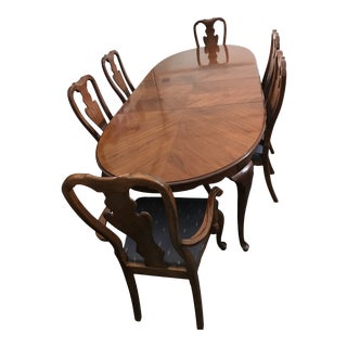 Drexel Heritage Covington Manor Dining Table W/ Six Chairs For Sale