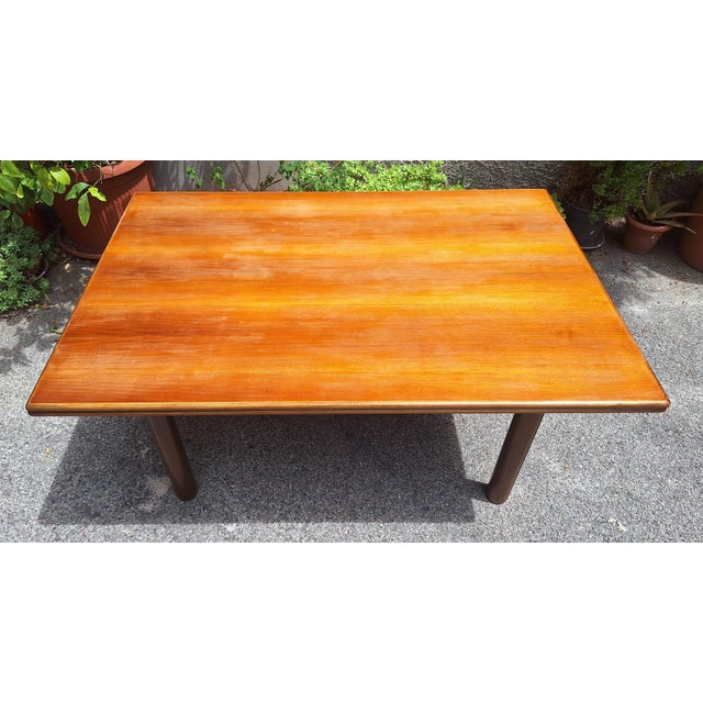 1970s Nibay Folding Oak Table by Tobia & Afra Scarpa for Gavina, 1970s For Sale - Image 5 of 8
