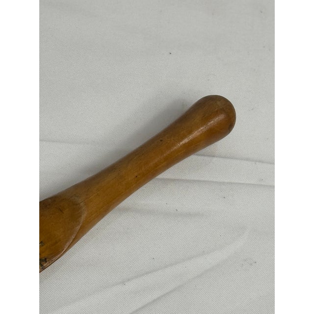 Brown Antique Victorian Hand Painted Wood Paper Knife With Kate Greenaway Style Figures, Circa 1880s For Sale - Image 8 of 9