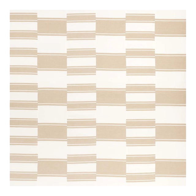 Sample - Schumacher Nomad Fabric in Birch For Sale