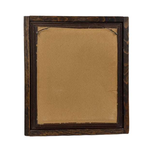 Antique 19th-Century La Mode Illustrée Hand-Colored Fashion Engraving in Deep Molded Wood Frame For Sale - Image 4 of 4
