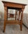 Late 19th Century Late 1800's Art Nouveau Red Tiger Oak Library Table For Sale - Image 5 of 7