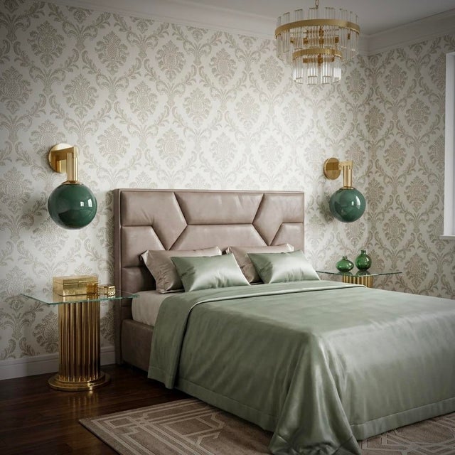 This green Murano glass wall light features a refined and delicate design. Murano furnaces create an indisputably timeless...