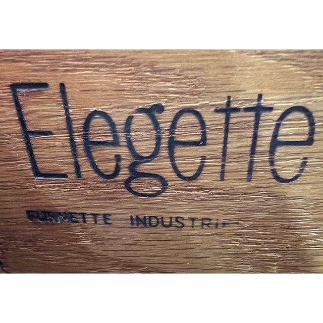 Mid-Century Nine Drawer Walnut 'Elegette' Dresser by Furnette Industries For Sale - Image 18 of 18