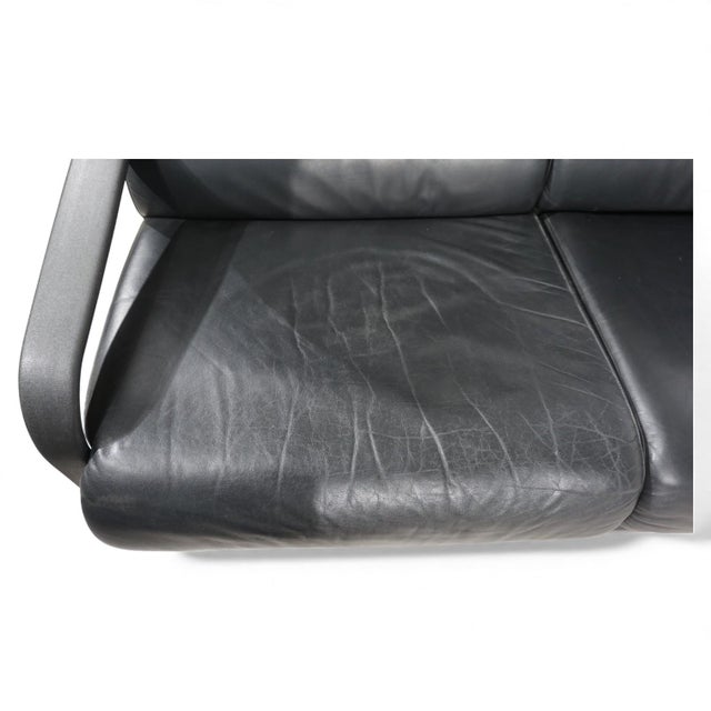 Lobbytop Three-Seater Leather Sofa by Otto Zapf for Drabert, 1970 For Sale - Image 11 of 18