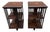 Early 20th Century Pair of Edwardian Style Revolving Mahogany Inlaid Bookcase Side Tables For Sale