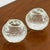 Mid Century Modern Kosta Boda Snowball Candleholders Pair Clear Art Glass Round For Sale In Sacramento - Image 6 of 11