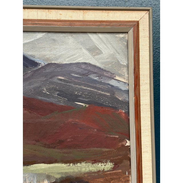 Mountains and Water, 1950s, Oil on Canvas, Framed For Sale - Image 16 of 18
