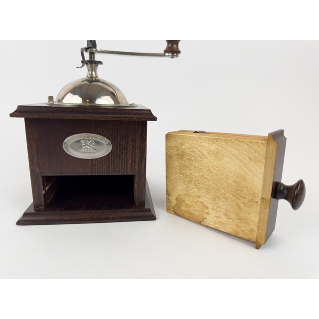 Vintage Peugeot Frères Wooden Manual Coffee Grinder For Sale - Image 6 of 12