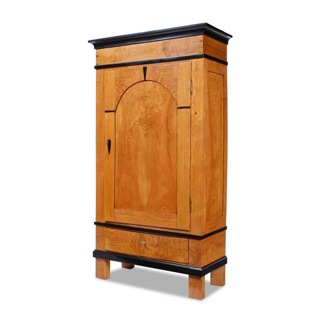 Wardrobe, Biedermeier style, Southern Germany, circa 1830; ash wood; disassemblable; with three shelves; can accommodate a...
