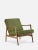 Stefan Lounge Chair in Green Fabric and Dark Wood, 2023 For Sale - Image 4 of 4