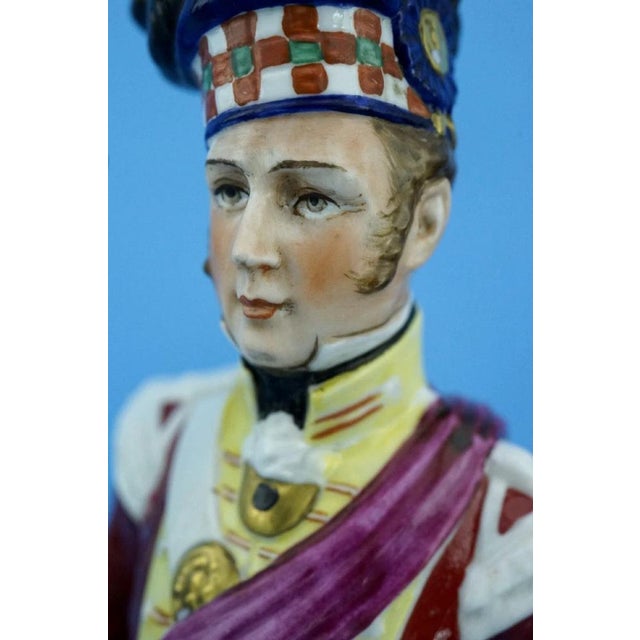 19th Century Porcelain Napoleonic Soldier Figurine from Capodimonte Manufacture, 1800s For Sale - Image 17 of 18