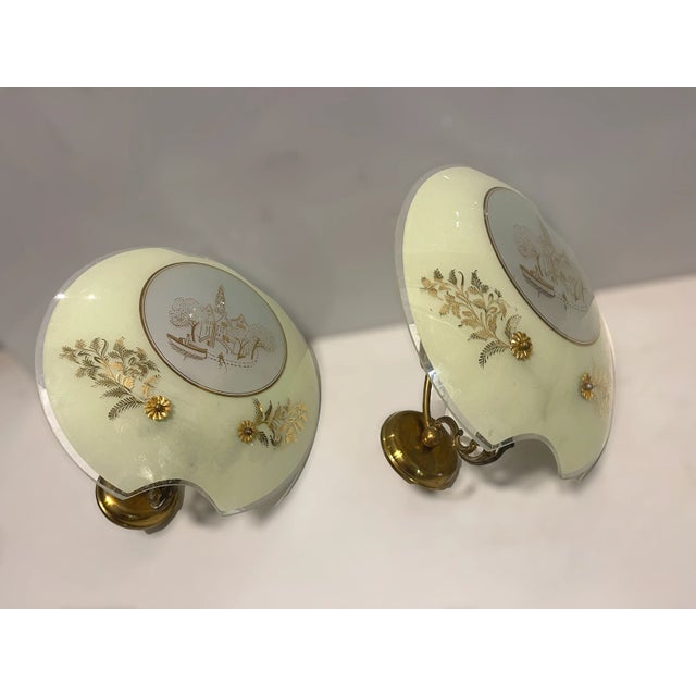 Italian Liberty Style Sconces, 1940s, Set of 2 For Sale - Image 12 of 12