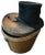 19th Century Leather Hat Box with High Hat, 1875, Set of 2 For Sale