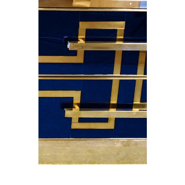 Bedside Tables in Sapphire Blue from Justfurnituress SRL, Set of 2 For Sale - Image 9 of 12