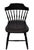 Black Vintage Windsor Style Spindle-Back Dining Chairs in Black Oak, 1960, Set of 6 For Sale - Image 8 of 12