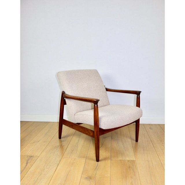 Beige Boucle GFM-64 Armchair from Edmund Homa, 1970s For Sale - Image 13 of 13