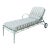 Vintage Cast Aluminum “Calcutta” Chaise Lounge After Brown Jordan For Sale