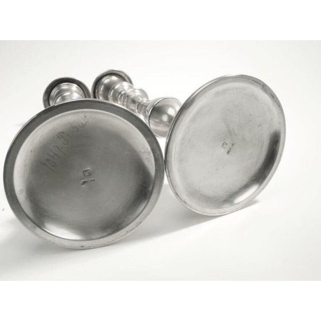 Plated Brass Candlesticks from Henniger, 19th Century, Set of 2 For Sale - Image 5 of 8