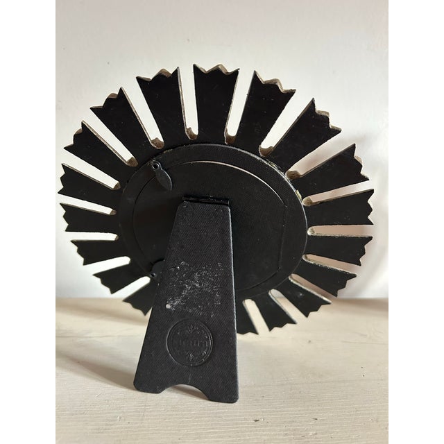 2020s Original Painting of a Zebra Eye in Silver Starburst Frame For Sale - Image 5 of 7